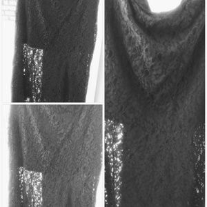 TORRID EUC BLACK LACED MAXI SKIRT